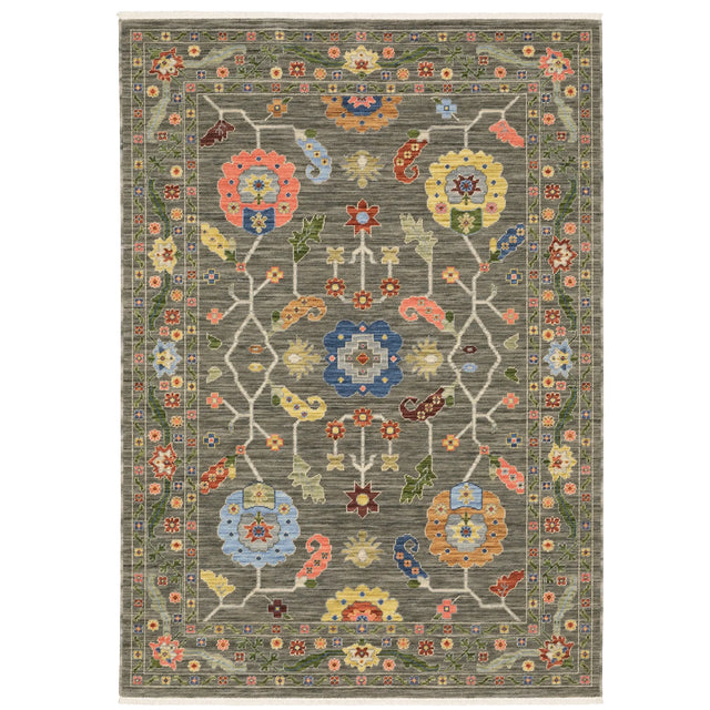 Oriental Weavers Lucca 5506K Grey/ Multi Rug - main flat