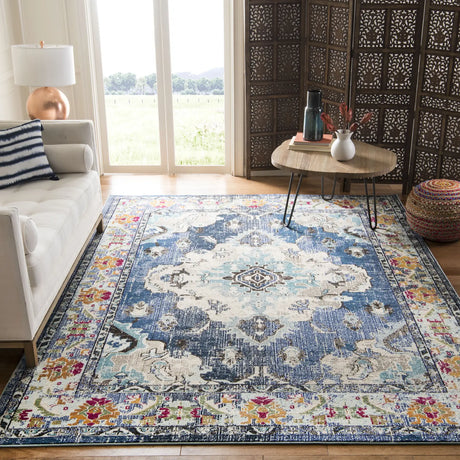 Safavieh Monaco 10'-0" x 14'-0" Rug in Navy / Light Blue