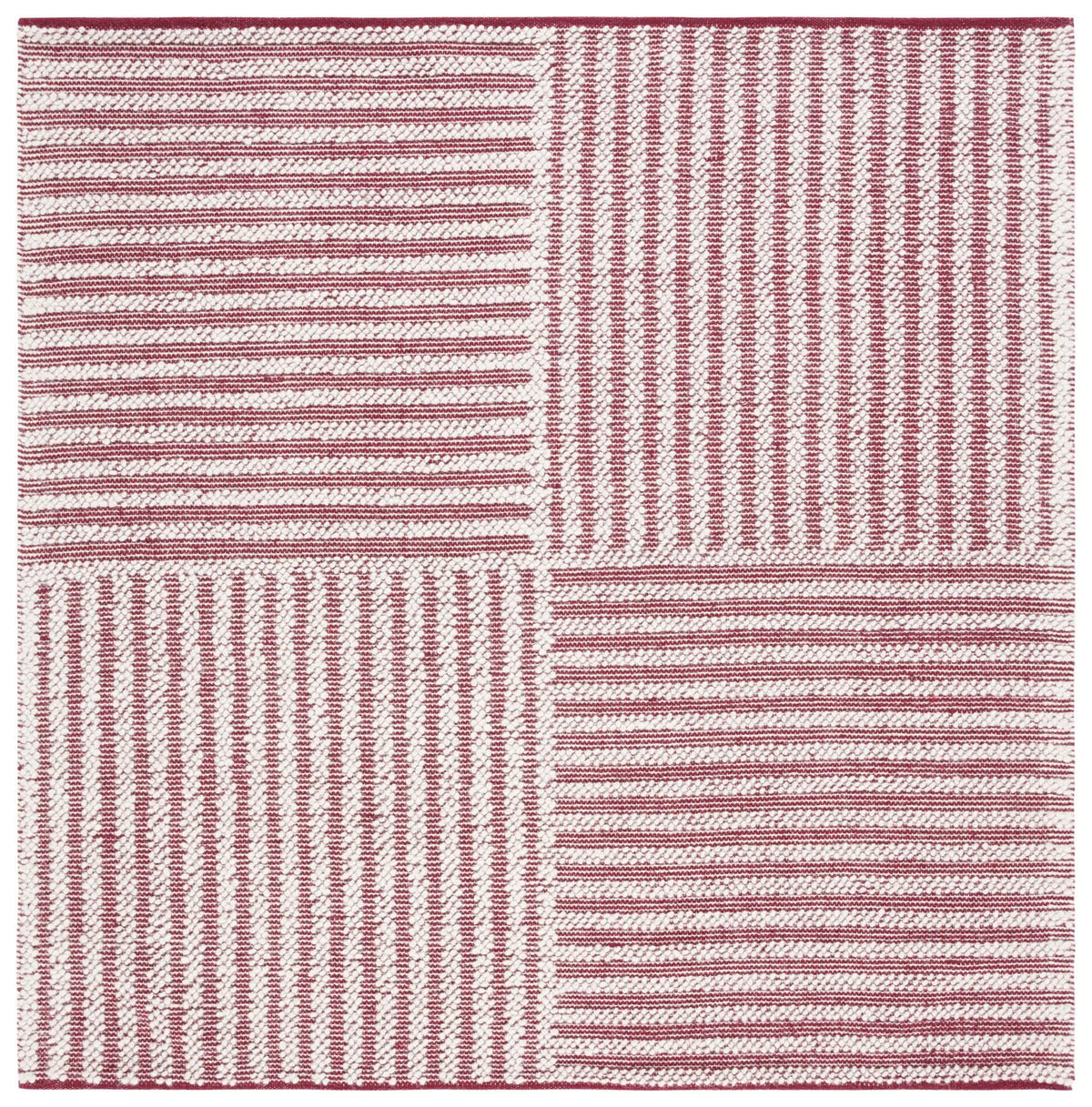 Safavieh Natura 6'-0" x 6'-0" Rug in Ivory / Red