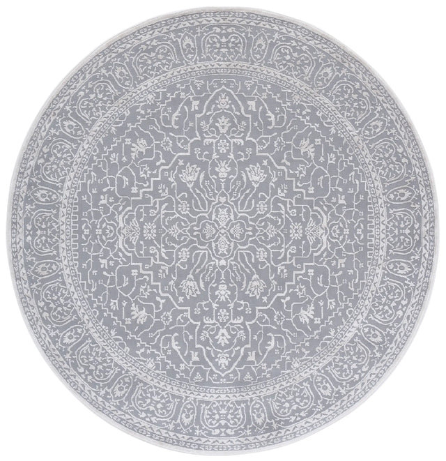 Safavieh Reflection 10'-0" x 10'-0" Rug in Light Grey / Cream