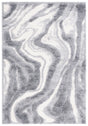 Safavieh Hi-Lo Shag 4'-0" x 6'-0" Rug in Grey / Light Grey
