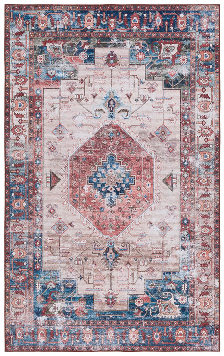 Safavieh Tucson 4'-0" x 6'-0" Rug in Beige / Rust