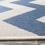 Safavieh Courtyard 8'-0" x 11'-0" Rug in Blue / Beige