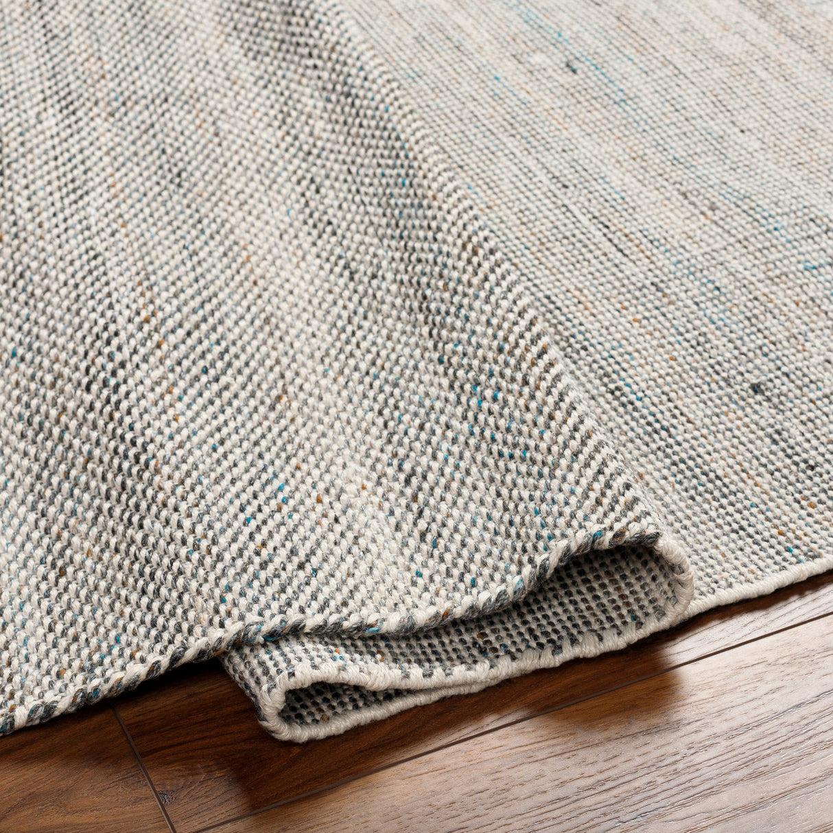 Surya Esther Ehr-2302 Beige, Ivory, Bright Blue, Caramel, Black, Gray Rug.