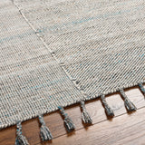 Surya Esther Ehr-2302 Beige, Ivory, Bright Blue, Caramel, Black, Gray Rug.