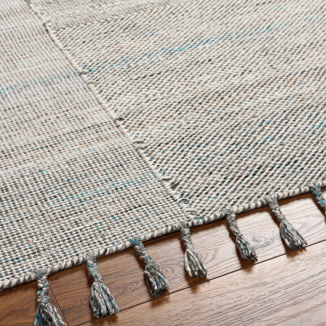 Surya Esther Ehr-2302 Beige, Ivory, Bright Blue, Caramel, Black, Gray Rug.