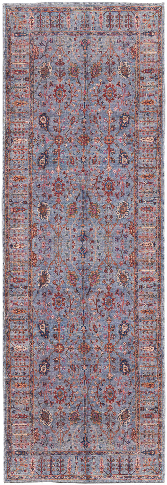 Feizy Rawlins Rln39Hef Gray/Blue/Red Area Rug