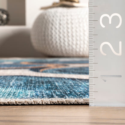 Nuloom Avie Bubbles Rznb07A Blue Area Rug