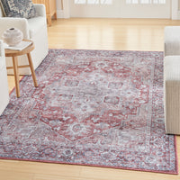 Nourison Machine Washable Series 1 X Nicole Curtis Sr101 Ivory Brick Area Rug