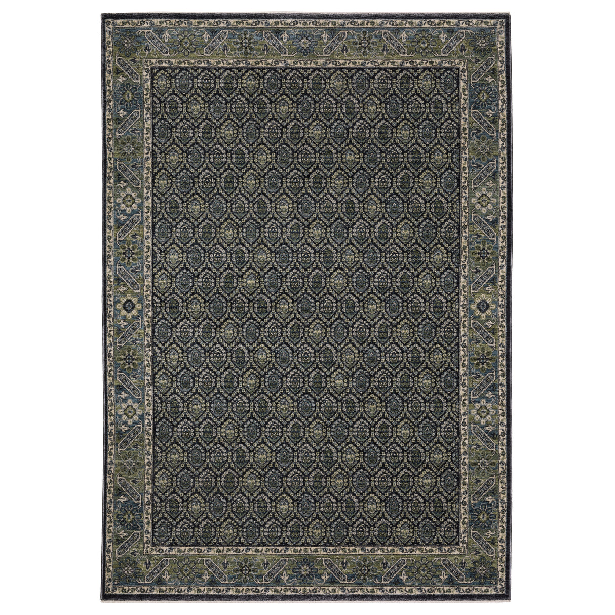 Oriental Weavers Sphinx ELIANA ELI01 Blue Border Rugs