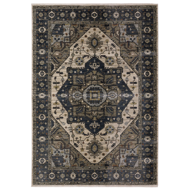 Oriental Weavers Sphinx ELIANA ELI05 Blue Medallion Rugs