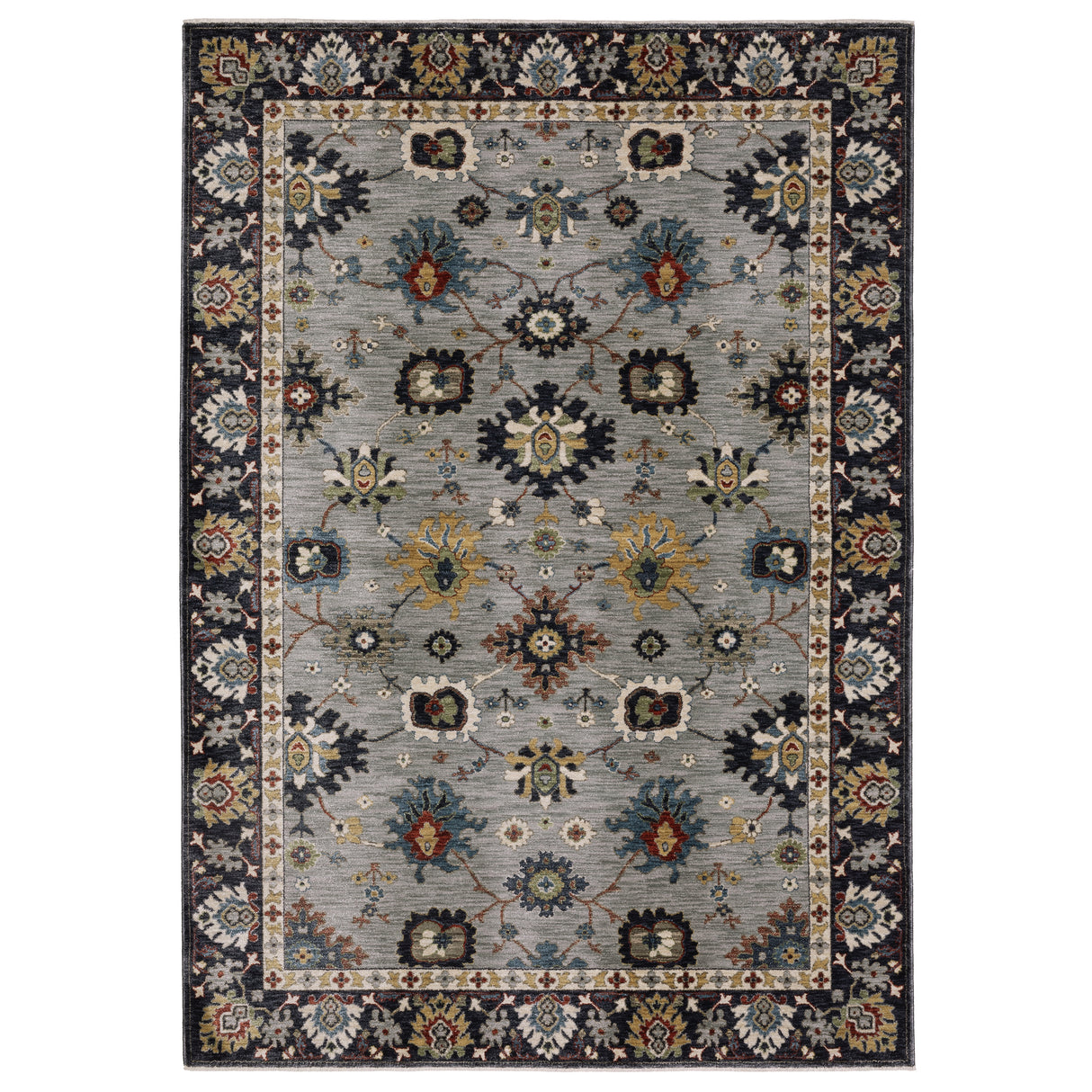 Oriental Weavers Sphinx ELIANA ELI08 Blue Floral Rugs