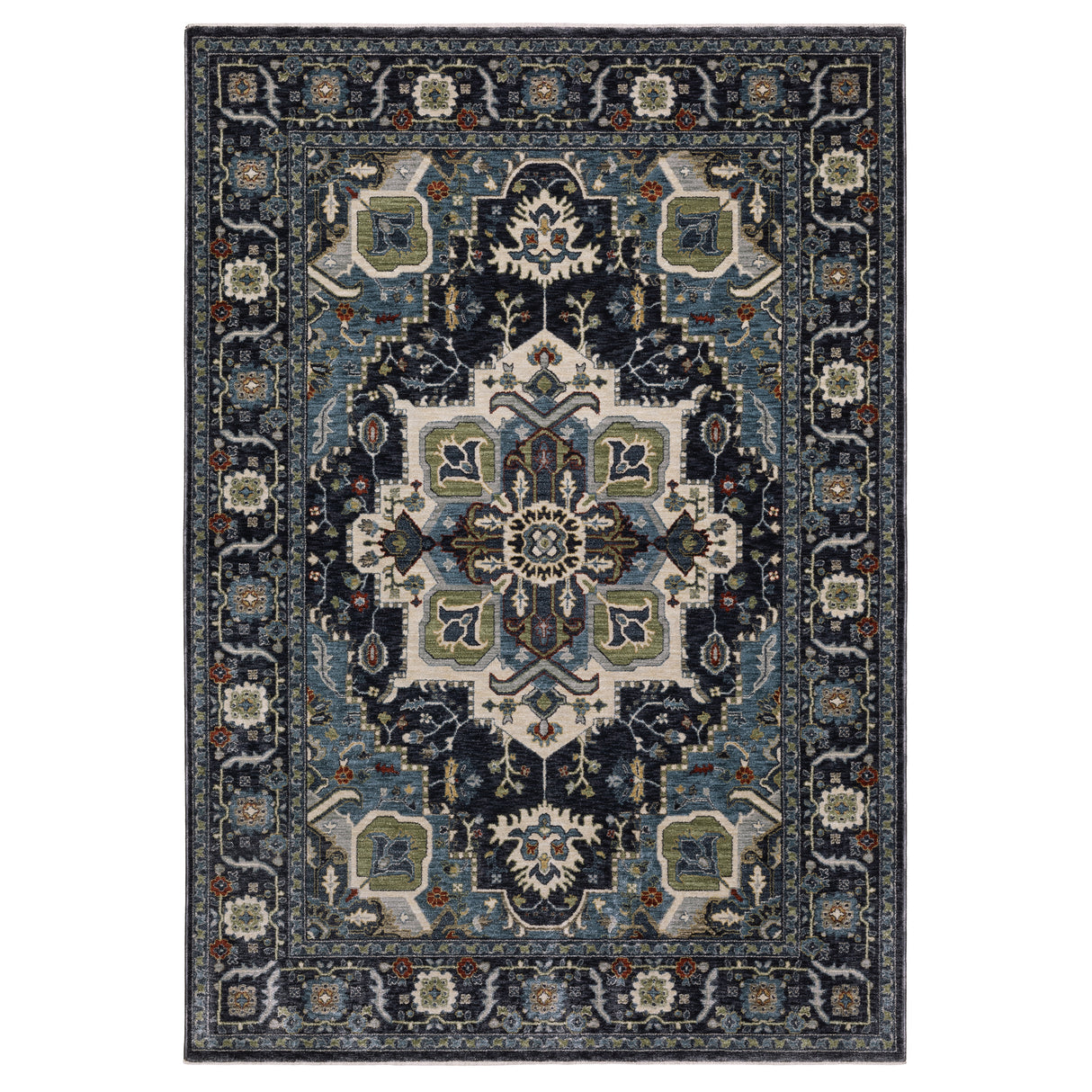 Oriental Weavers Sphinx ELIANA ELI09 Blue Medallion Rugs