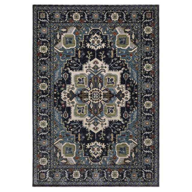Oriental Weavers Sphinx ELIANA ELI09 Blue Medallion Rugs