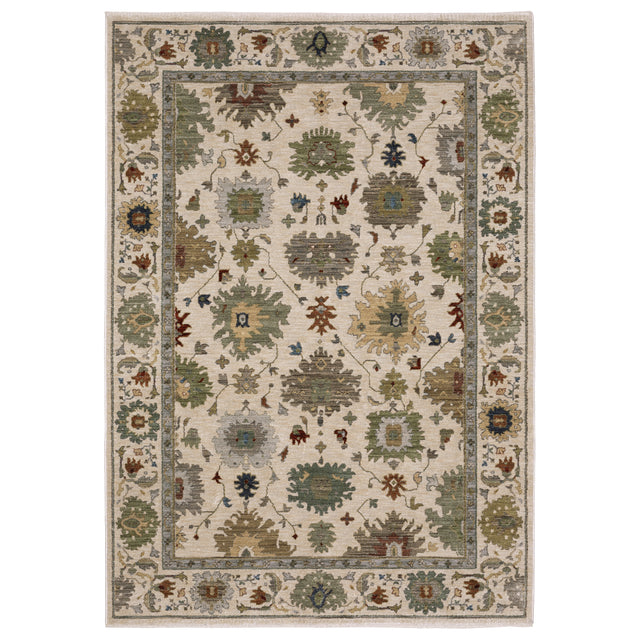 Oriental Weavers Sphinx ELIANA ELI10 Ivory Floral Rugs