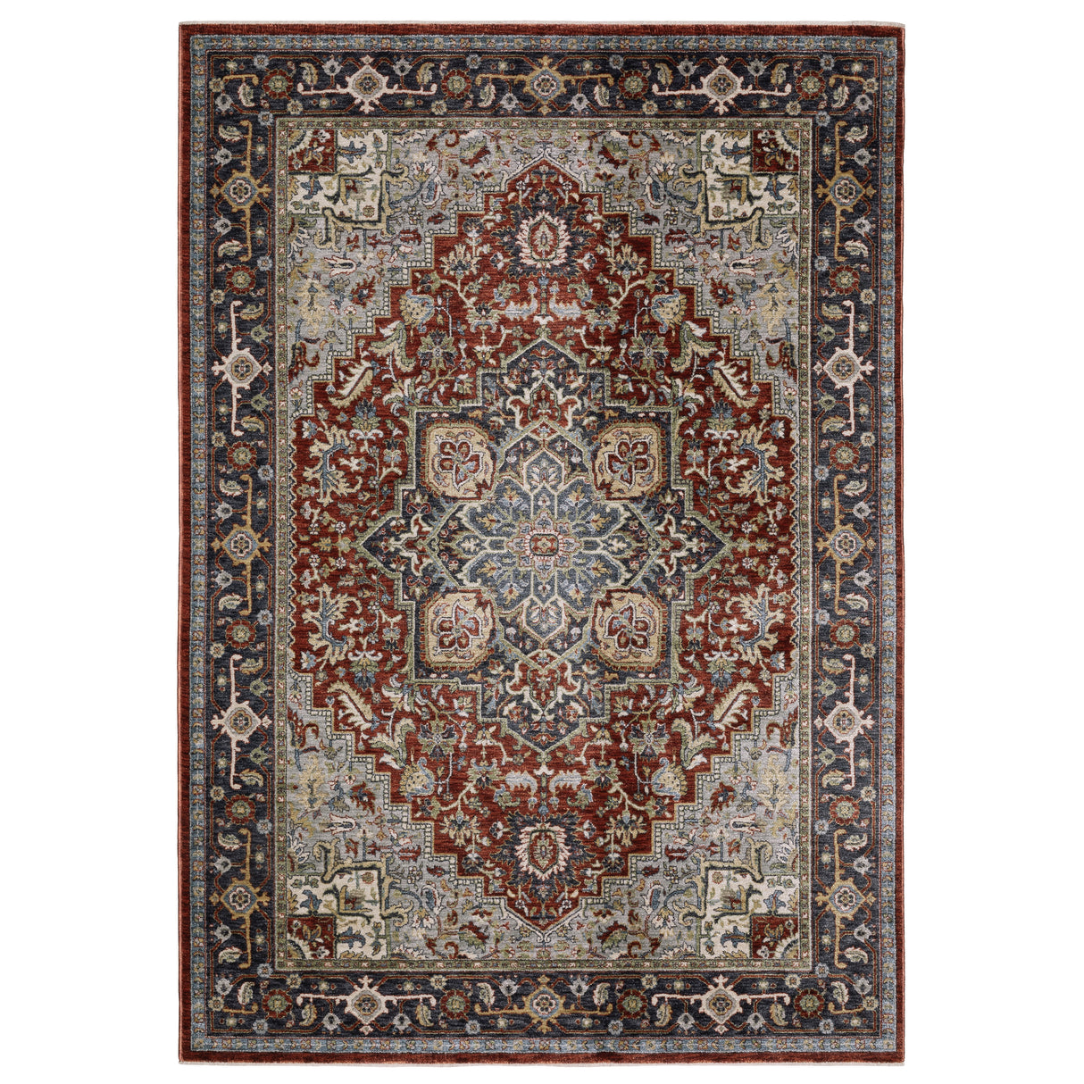 Oriental Weavers Sphinx ELIANA ELI11 Red Medallion Rugs