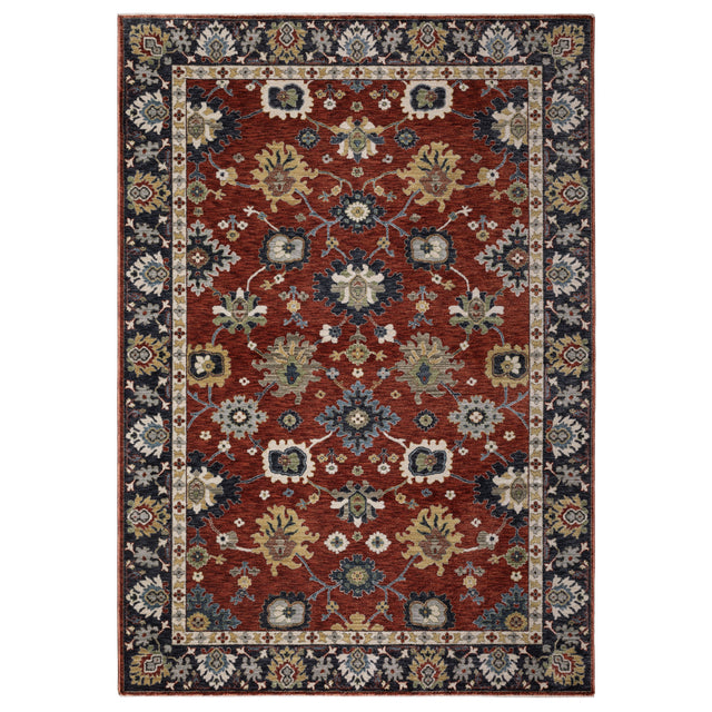 Oriental Weavers Sphinx ELIANA ELI12 Red Floral Rugs