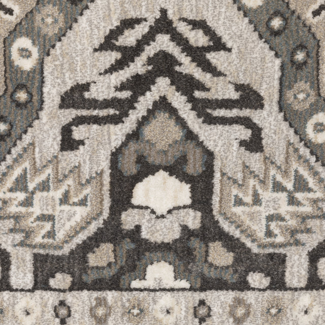 Oriental Weavers Sphinx Ellington Ell04 Grey/ Grey Rug - close-up detail