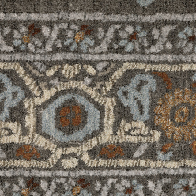 Oriental Weavers Sphinx Ellington Ell05 Grey/ Multi Rug - close-up detail