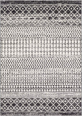 Surya Elaziz Elz-2307 Black, Light Gray, Gray, White Rug.