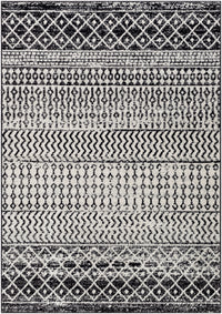 Surya Elaziz Elz-2307 Black, Light Gray, Gray, White Rug