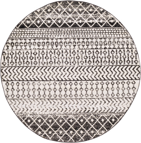 Surya Elaziz Elz-2307 Black, Light Gray, Gray, White Rug.