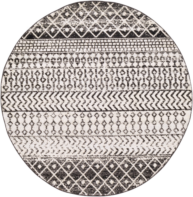 Surya Elaziz Elz-2307 Black, Light Gray, Gray, White Rug.