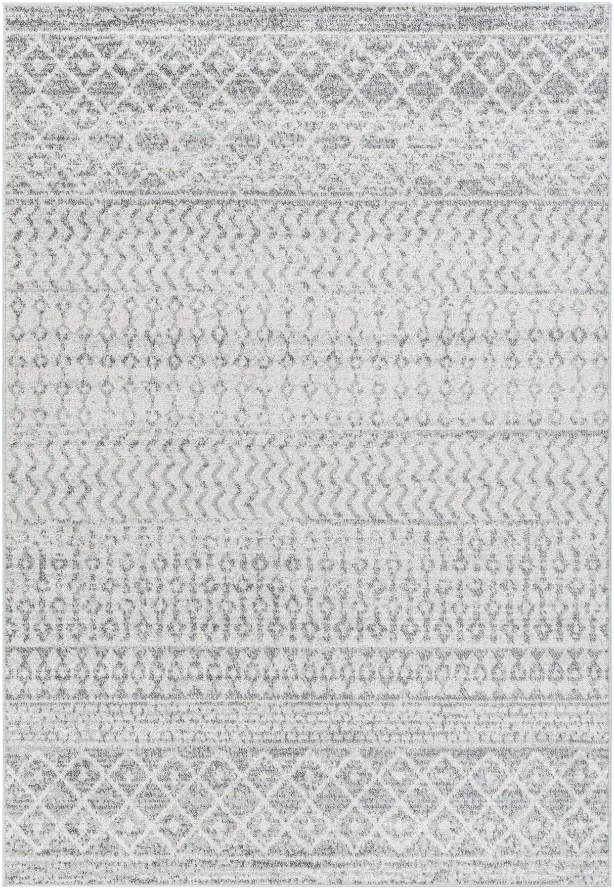 Surya Elaziz Elz-2308 Light Gray, Gray, White Rug.