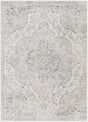 Surya Elaziz Elz-2371 Cream, Light Beige, Medium Gray, Charcoal, Amber, Blue Rug.