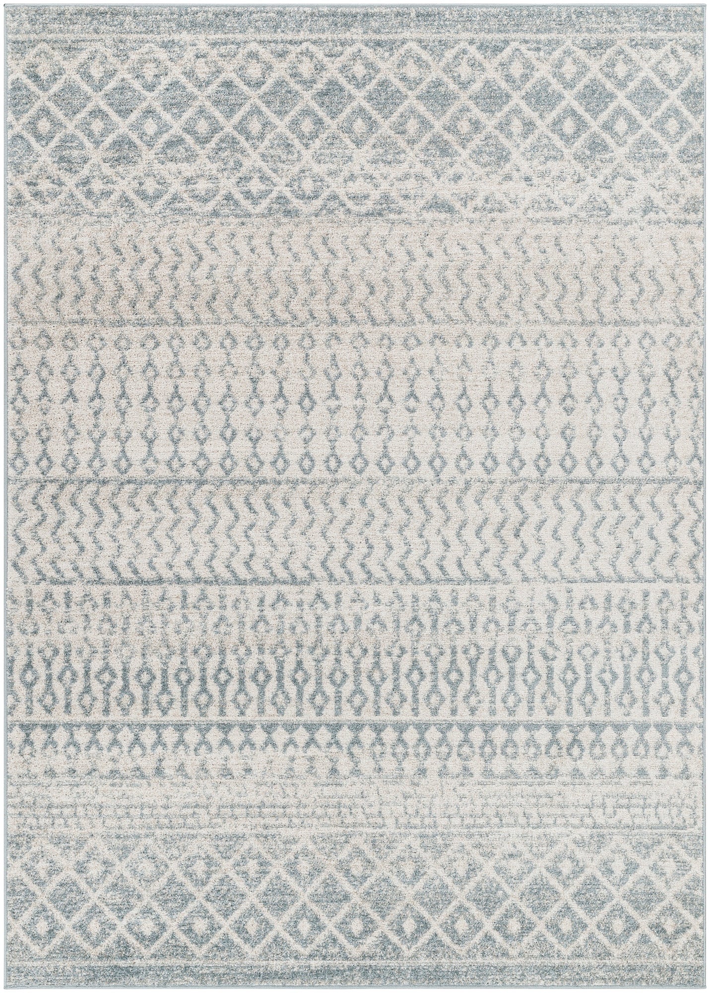 Surya Elaziz Elz-2372 Cream, Blue, Light Beige Area Rug