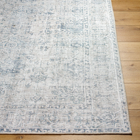 Surya Embrace Ema-2309 Slate, Silver, Metallic - Silver, Light Grey, Light Silver, Pewter Rug.