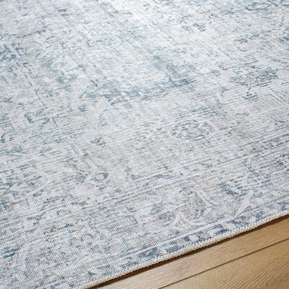 Surya Embrace Ema-2309 Slate, Silver, Metallic - Silver, Light Grey, Light Silver, Pewter Area Rug