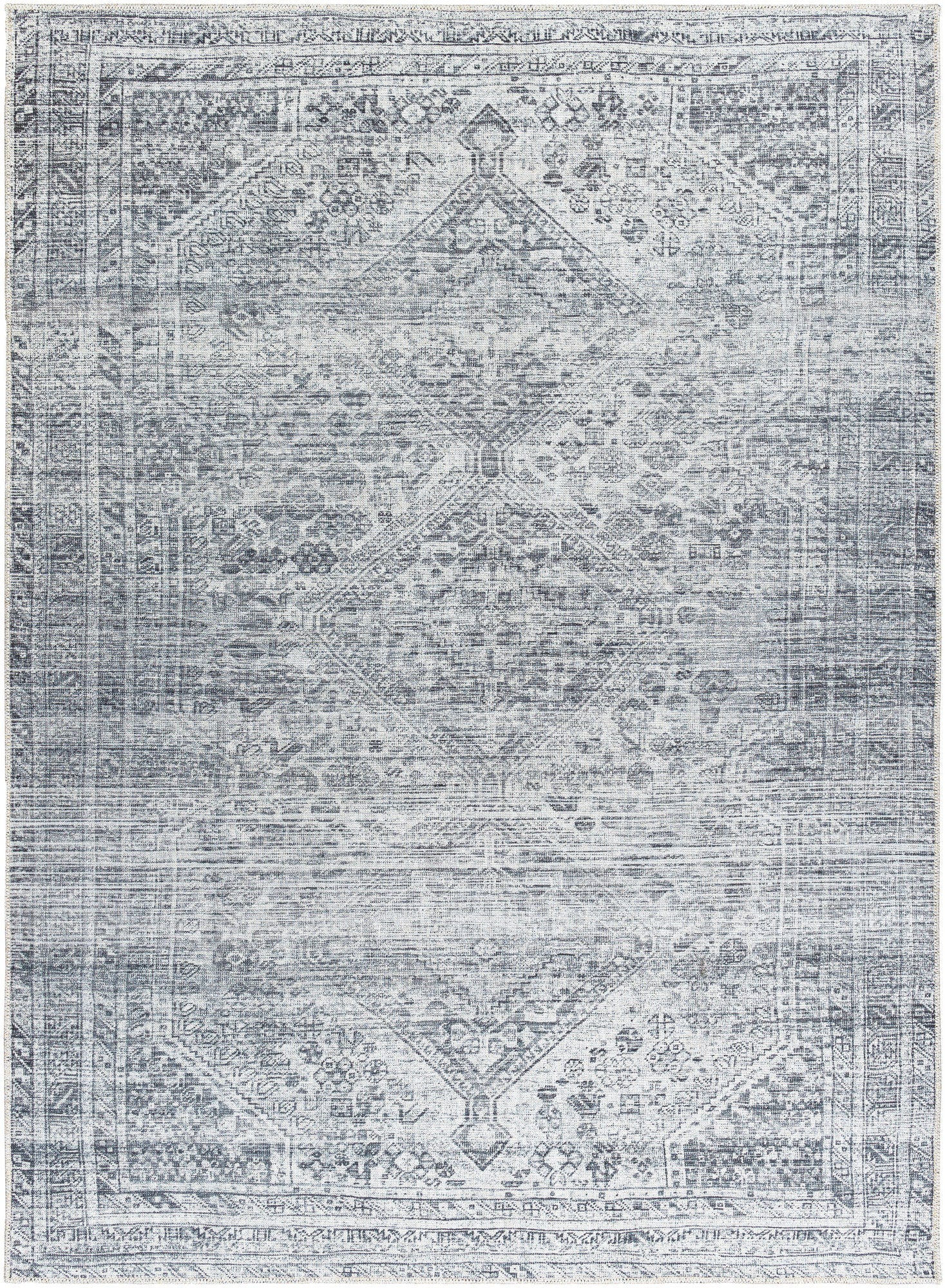 Surya Embrace Ema-2312 Metallic - Silver, Light Grey, Silver, Pewter, Slate Area Rug