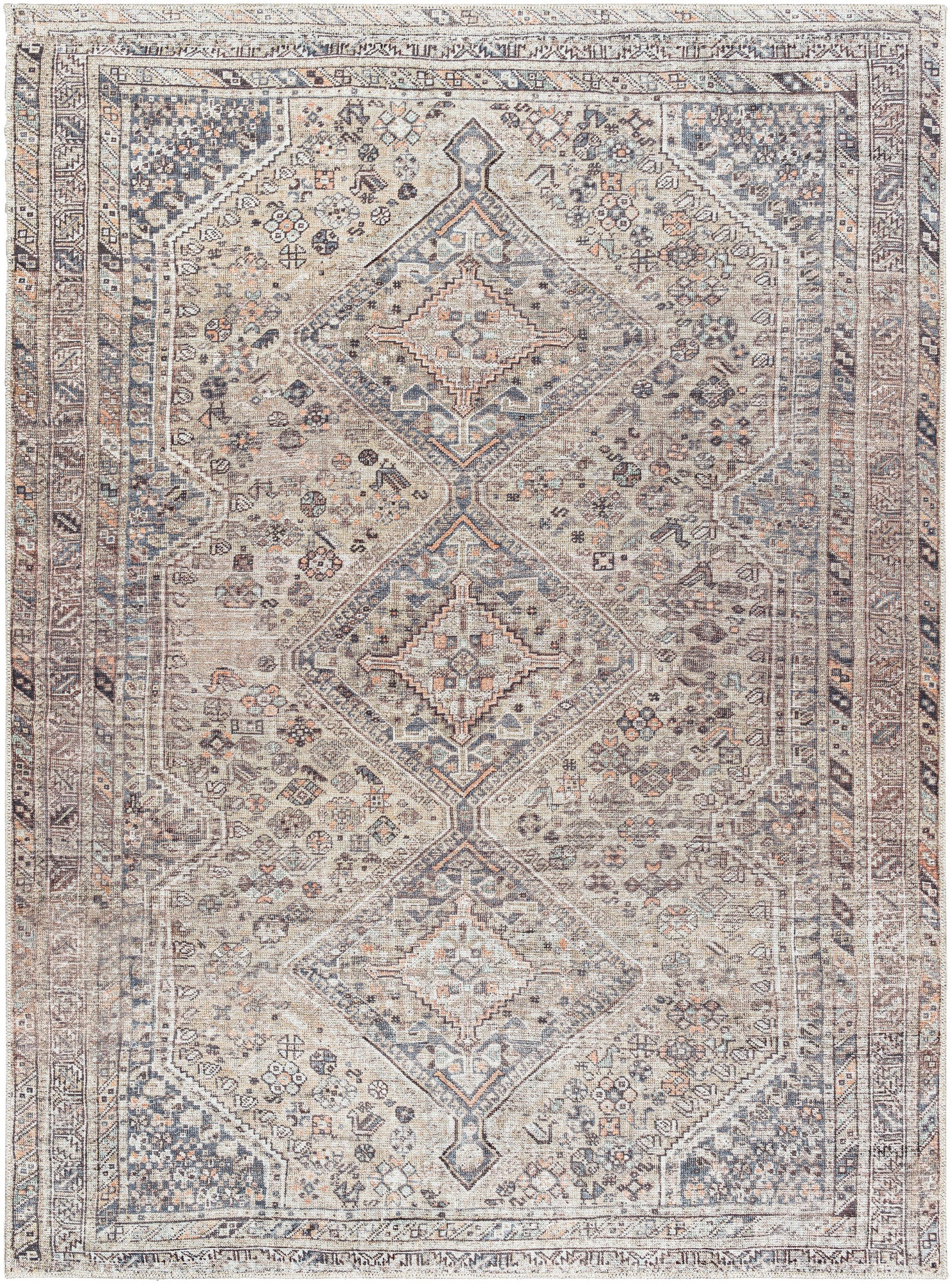 Surya Embrace Ema-2313 Ash, Metallic - Silver, Sage, Light Silver, Pewter Area Rug