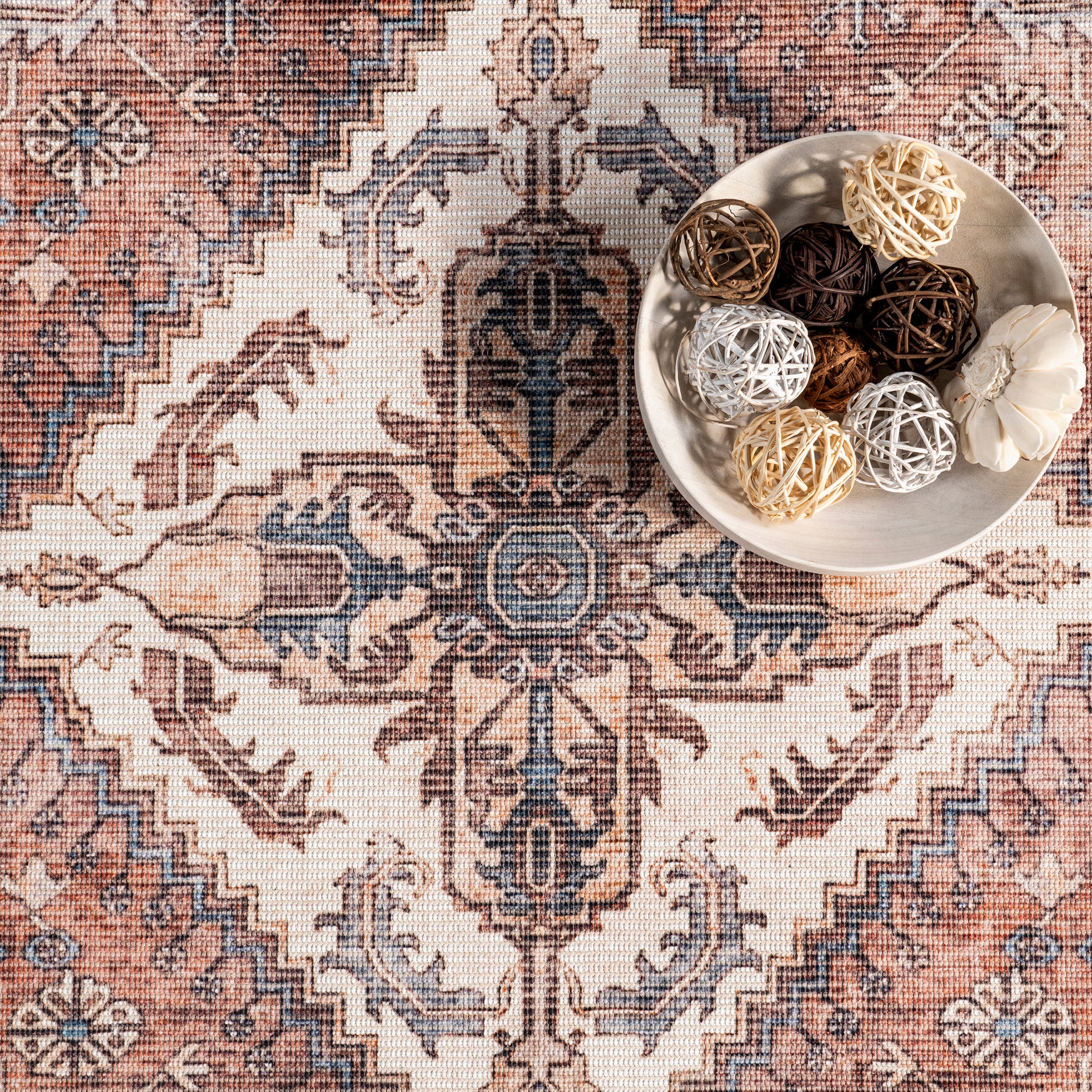 Nuloom Tindra Persian Medallion Kfdr01A Rust Area Rug