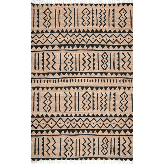 Nuloom Handmade Adriana Tribal Gvsk03A Natural Area Rug