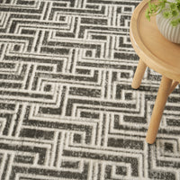 Nourison Serenity Home Srh04 Grey Ivory Area Rug