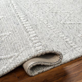 Surya Empoli Epo-2307 Silver, Light Grey Rug.