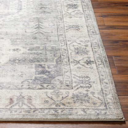 Surya Erin Ern-2317 Light Grey, Light Silver, Warm Grey, Sterling Grey Area Rug