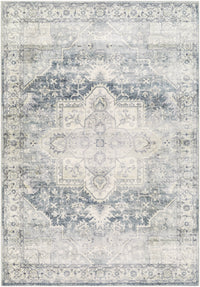 Surya Erin Ern-2318 Silver, Light Grey, Light Silver, Metallic - Silver, Pewter Area Rug