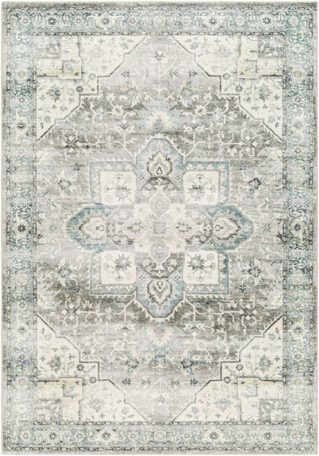 Surya Erin Ern-2319 Silver, Light Grey, Light Silver, Metallic - Silver, Pewter Rug.