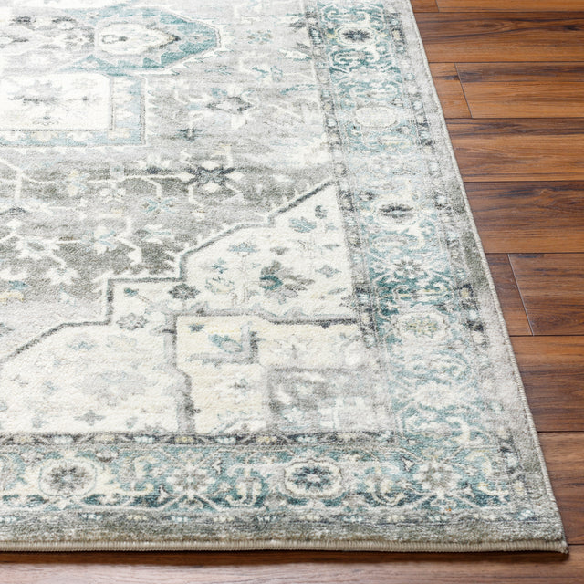 Surya Erin Ern-2319 Silver, Light Grey, Light Silver, Metallic - Silver, Pewter Rug.