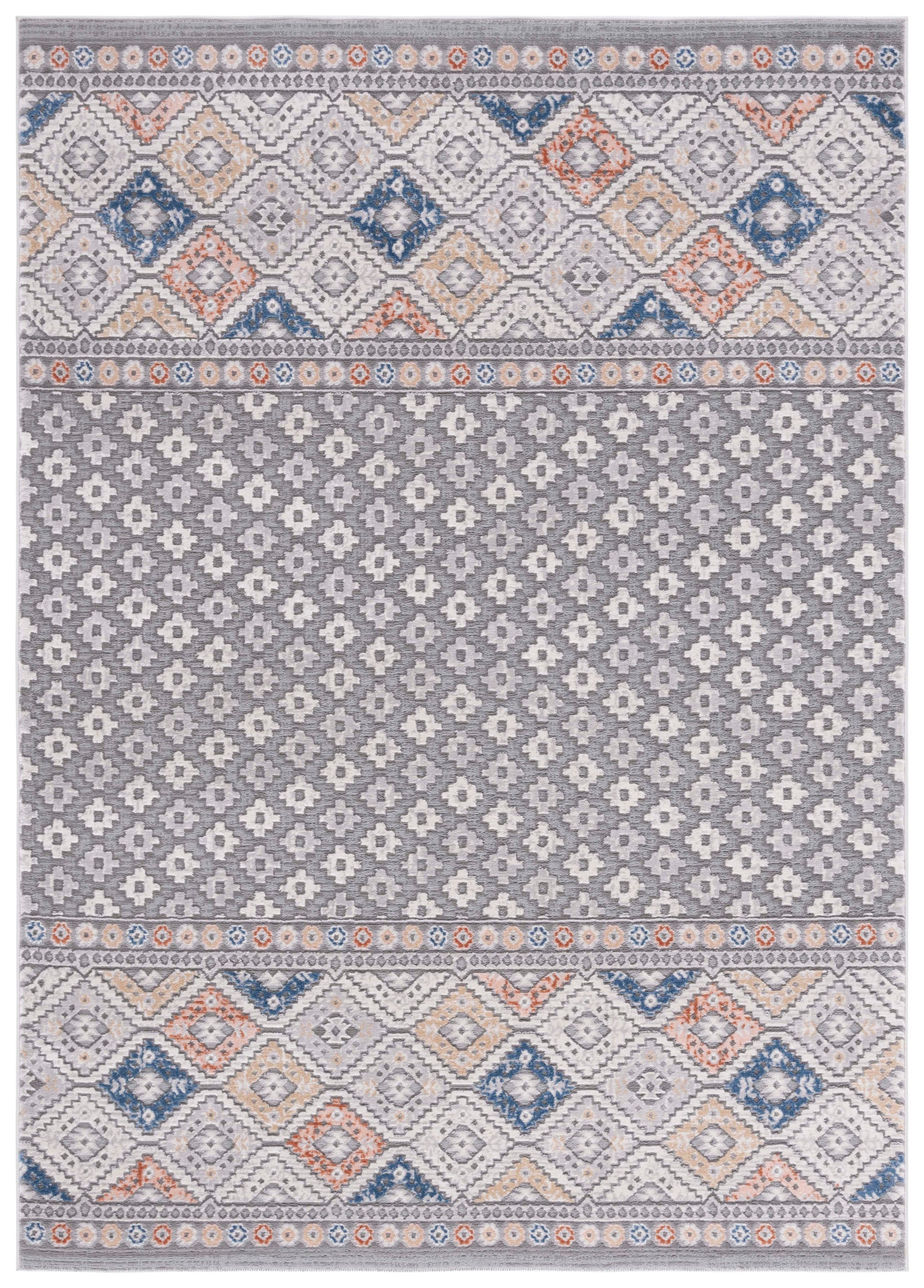 Safavieh Eternal Etl202F Grey/Blue Rust Area Rug