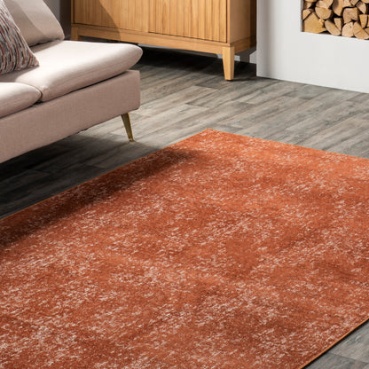 Nuloom Elspeth Casual Faded Bies01E Orange Area Rug