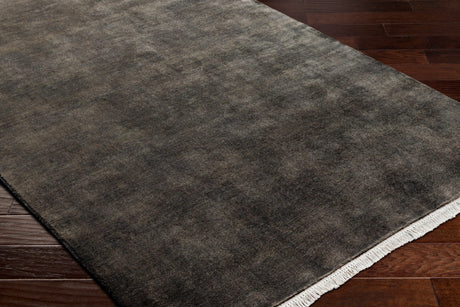 Surya Evergreen Evg-2302 Onyx, Steel Grey Rug.