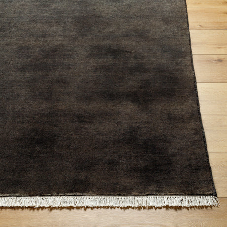 Surya Evergreen Evg-2302 Onyx, Steel Grey Rug.