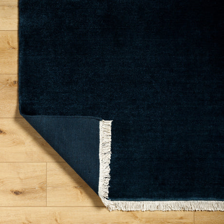 Surya Evergreen Evg-2303 Midnight Blue, Onyx, Jet Black Rug.