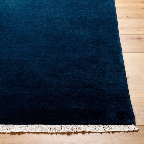 Surya Evergreen Evg-2303 Midnight Blue, Onyx, Jet Black Rug.