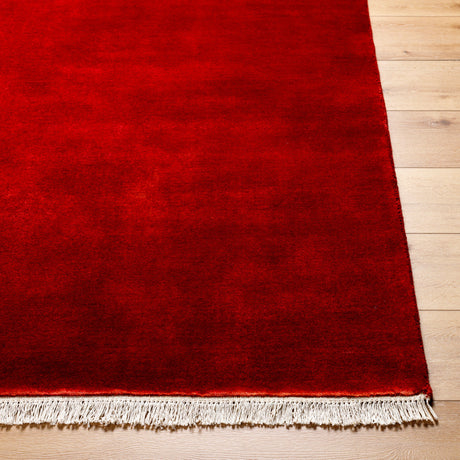 Surya Evergreen Evg-2307 Dark Red, Bronze Rug.