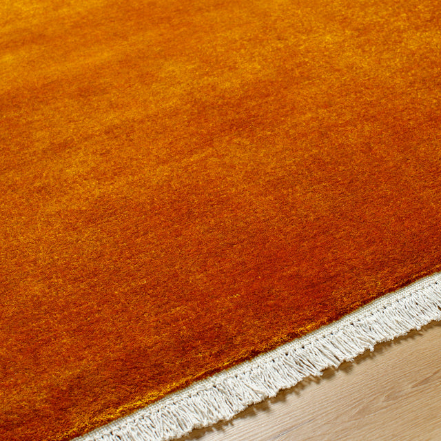 Surya Evergreen Evg-2308 Burnt Orange, Rust, Light Brown, Light Silver Rug.